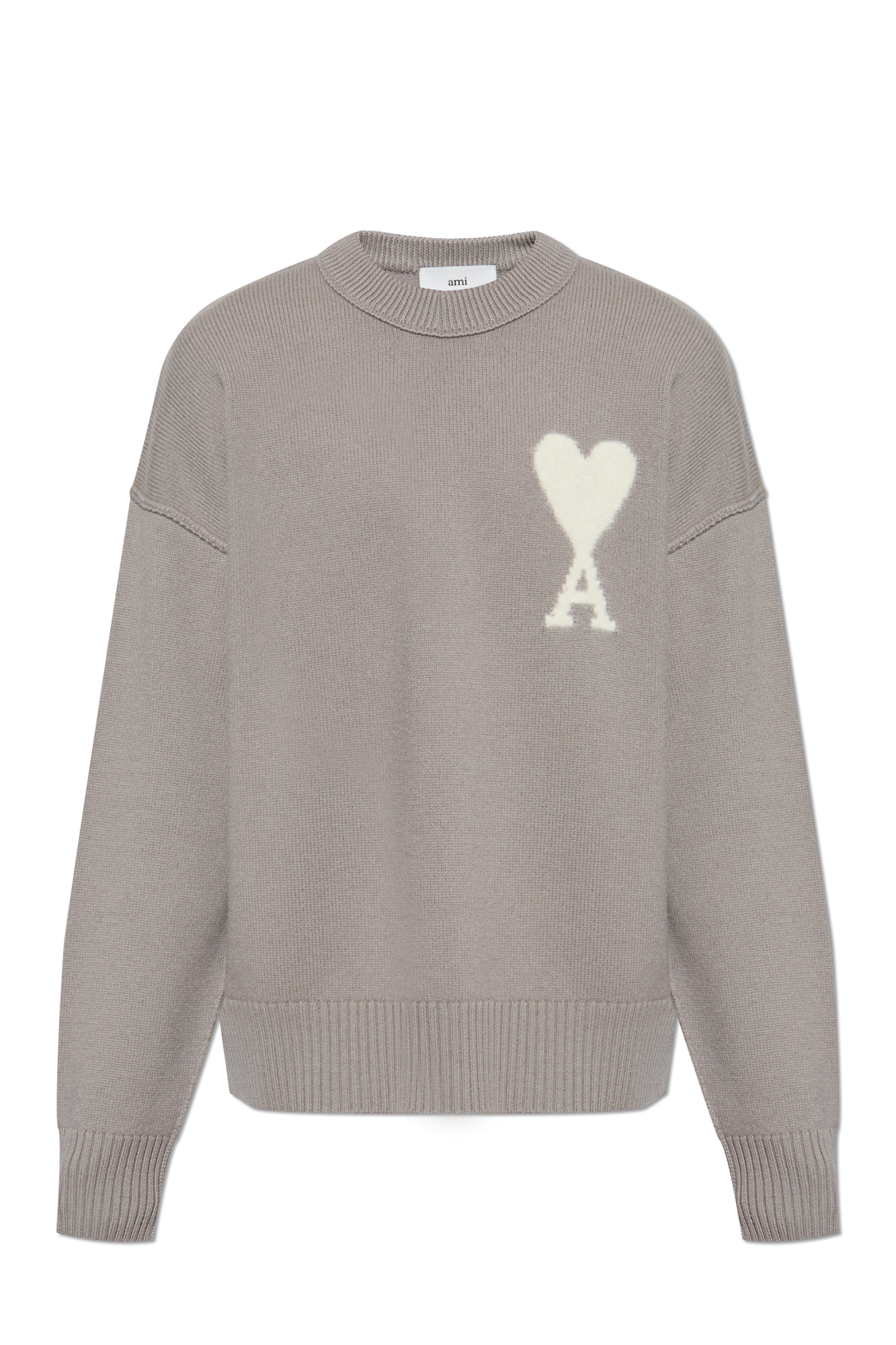 Grey Sweatshirt with logo Ami Alexandre Mattiussi - Vitkac AS